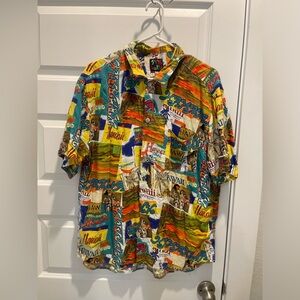 RARE Vintage Jam’s world surf like Hawaii Hawaiian Shirt XL